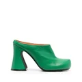 Marni 115mm Sabot leather mules - Green