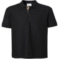 Burberry monogram cotton piqué polo shirt - Black