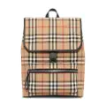 Burberry Kids check-pattern zip-fastening backpack - Brown