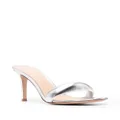 Gianvito Rossi Bijoux 85mm padded sandals - Silver