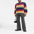 Marni stripe-pattern knit jumper - Yellow
