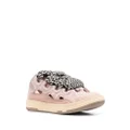 Lanvin chunky lace-up mules - Pink