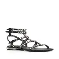 Ash Sasha crystal-embellished sandals - Black