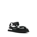 Moschino touch-strap sandals - Black