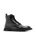 Alexander McQueen lace-up leather ankle boots - Black
