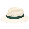 Borsalino ribbon-detail sun hat - Neutrals
