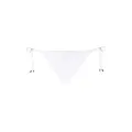 Karl Lagerfeld logo-plaque tied bikini bottoms - White