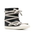 Rick Owens Jumbo Puffer mega-laced sneaker boots - Black