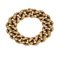 Balenciaga logo-engraved cable-link bracelet - Gold