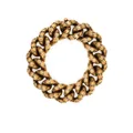 Balenciaga logo-engraved cable-link bracelet - Gold