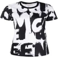 Alexander McQueen graffiti-print cotton T-shirt - Black