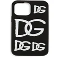 Dolce & Gabbana logo-print iPhone 13 Pro Max case - Black