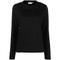 Calvin Klein embroidered-logo detail sweatshirt - Black