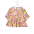 PUCCI Junior graphic-print tunic top - Pink