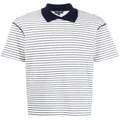 Giorgio Armani striped short-sleeve polo shirt - White