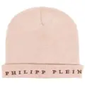 Philipp Plein logo-embroidered beanie - Neutrals