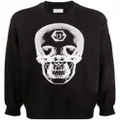 Philipp Plein skull print sweatshirt - Black