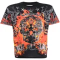 Philipp Plein flame-print short-sleeve T-shirt - Black