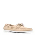 Scarosso Oprah leather boat shoes - Neutrals