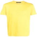 Dolce & Gabbana logo-embossed cotton T-shirt - Yellow