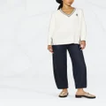 ETRO intarsia-knit logo jumper - White