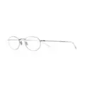 Garrett Leight round-frame glasses - White