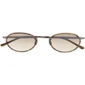 Garrett Leight round-frame design sunglasses - Brown