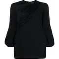 Stella McCartney draped fitted minidress - Black