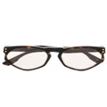 Gucci Eyewear tortoiseshell-effect round-frame sunglasses - Brown