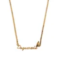 Dsquared2 Hadwriting-charm chain necklace - Gold