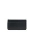 Jil Sander logo-lettering leather cardholder - Black
