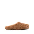 Marni Fussbet Sabot shearling slippers - Brown