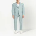 Alexander McQueen single-breasted suit jacket - Blue