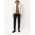 Herno logo-patch padded puffer jacket - Neutrals