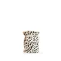 GANNI leopard-print beaded pouch bag - Brown