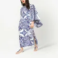Dolce & Gabbana Majolica-print maxi dress - Blue