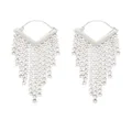 ISABEL MARANT glass crystal-embellished earrings - Silver