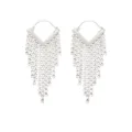 ISABEL MARANT glass crystal-embellished earrings - Silver