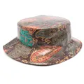 ETRO paisley-print coated bucket hat - Brown