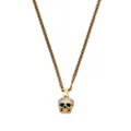 Alexander McQueen Skull embellished charm necklace - Gold
