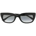 Gucci Eyewear gradient oversize-frame sunglasses - Black