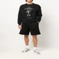 Moschino cotton logo-print shorts - Black