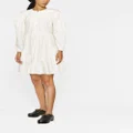 Ulla Johnson panelled short poplin dress - White