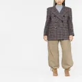 ISABEL MARANT checked double-breasted coat - Blue
