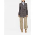 ISABEL MARANT checked double-breasted coat - Blue