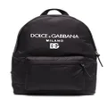 Dolce & Gabbana Kids logo-print zipped backpack - Black