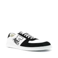 ETRO logo print panelled lace-up sneakers - White