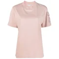 Moncler logo-patch cotton T-shirt - Pink