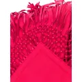 Christian Dior Pre-Owned 1970s fringed cashmere scarf - Pink