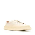 Jil Sander panelled low-top leather sneakers - Neutrals